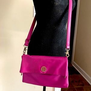 Tory Burch fold over crossbody bag